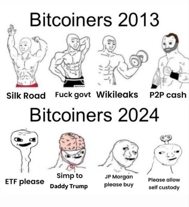 Bitcoiners 2013 vs Bitcoiners 2024