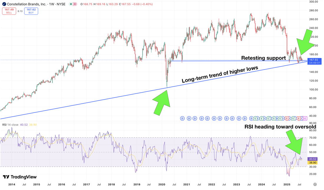 STZ Stock Chart
