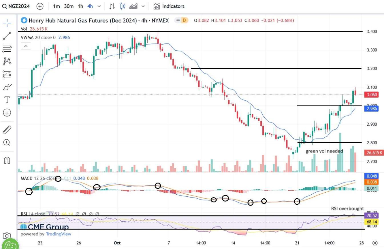 Nat Gas 4H Chart