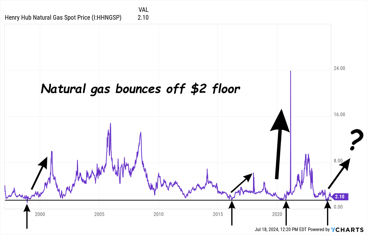 Henry Hub Natural Gas Spot Price