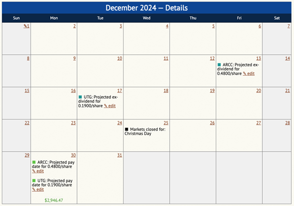 December Calendar