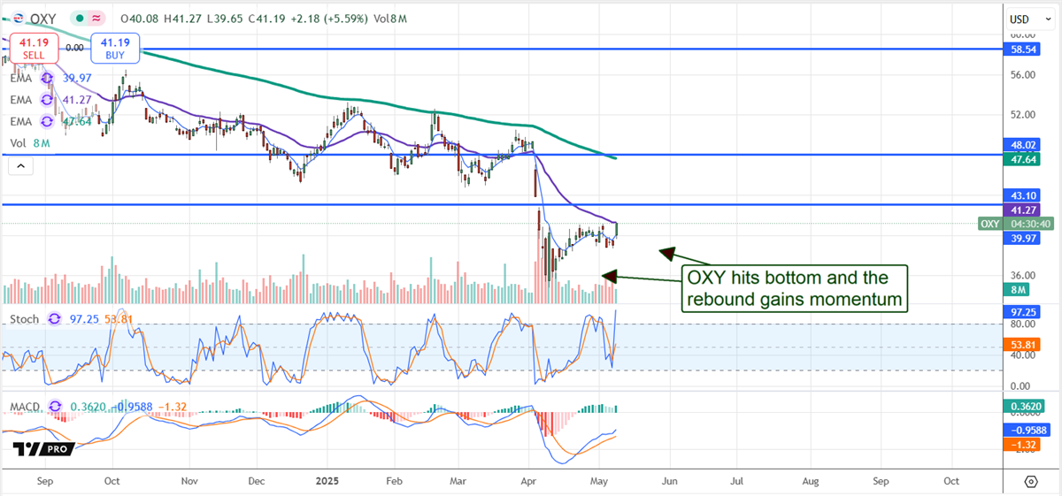 OXY Stock Chart 
