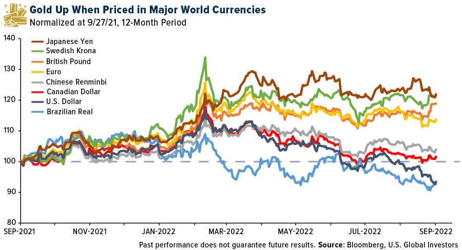 Gold Priced In Major Global Currencies