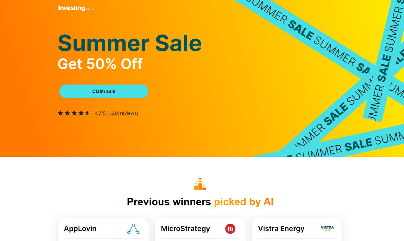 InvestingPro Summer Sale 50% Discount Offer