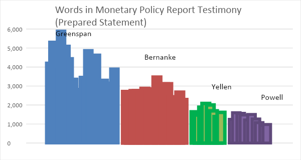 Words In Monetary Policy Statement