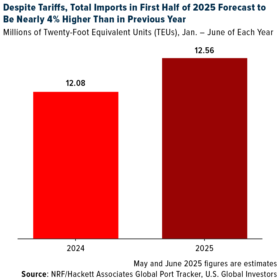 Total Imports in the First Half of 2025
