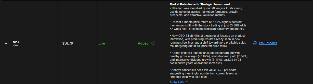 This giant is up 15%+ today on earnings and our AI model already knew