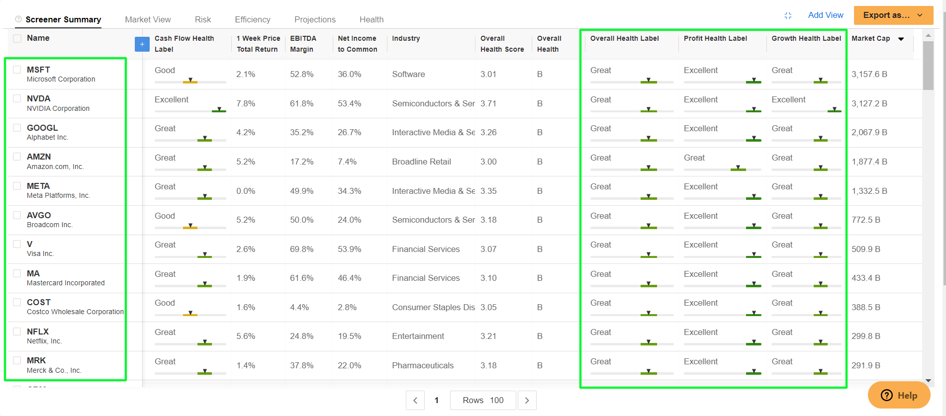 InvestingPro Stock Screener