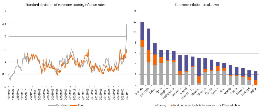 ECB Inflation Divergence