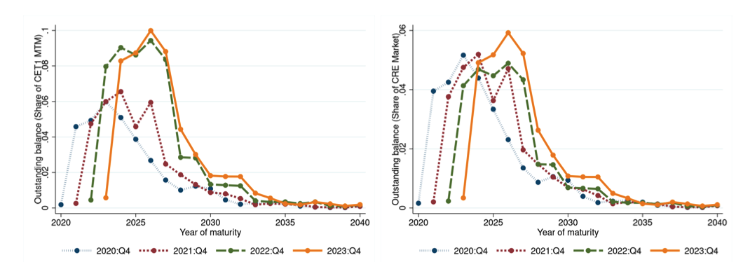 Outstanding Balance Share of CET1 MTM by Year of Maturity