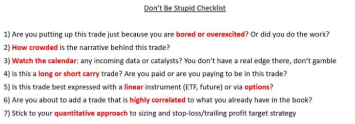Checklist