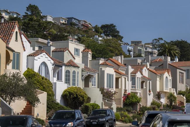 © Bloomberg. Homes in San Francisco, California.
