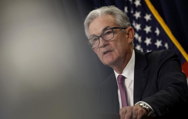 © Bloomberg. Jerome Powell, chairman of the U.S. Federal Reserve, speaks during a news conference following a Federal Open Market Committee (FOMC) meeting in Washington, D.C., on July 27, 2022. 