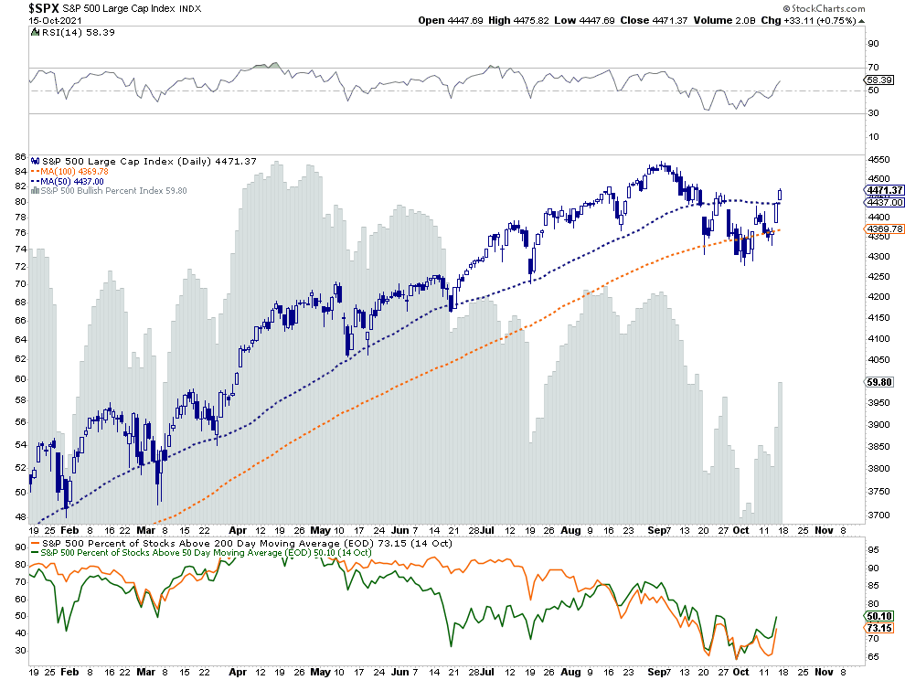 SPX Large Cap Index Daily Chart