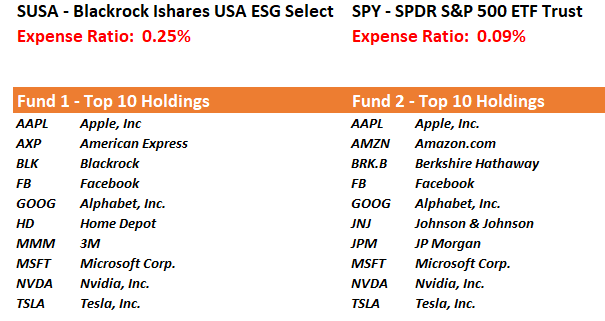ESG Fund Top 10-Holdings