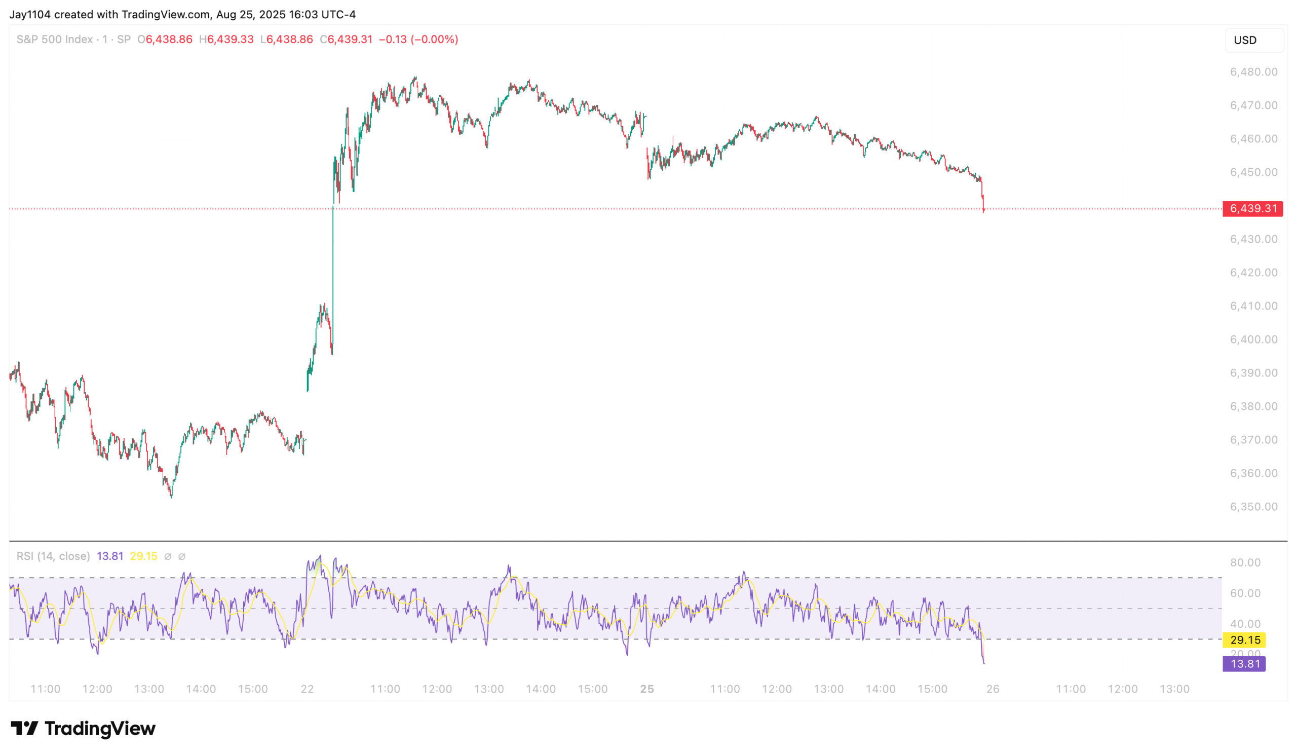 S&P 500 Index Chart