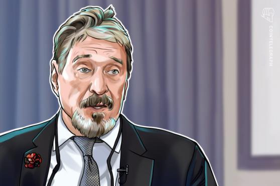 'I have nothing': Imprisoned John McAfee claims his crypto fortune is gone 