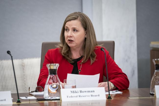 &copy Bloomberg. Michelle Bowman, governor of the US Federal Reserve, speaks during a Fed Listens event in Washington, D.C., US, on Friday, Sept. 23, 2022. Federal Reserve officials this week gave their clearest signal yet that they're willing to tolerate a recession as the necessary trade-off for regaining control of inflation.