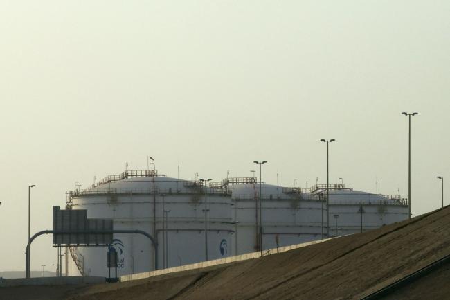 © Bloomberg. A picture shows a storage facility of oil giant ADNOC in the Msaffah industrial district in the Emiarti capital Abu Dhabi on January 17, 2022.  Photographer: -/AFP/Getty Images