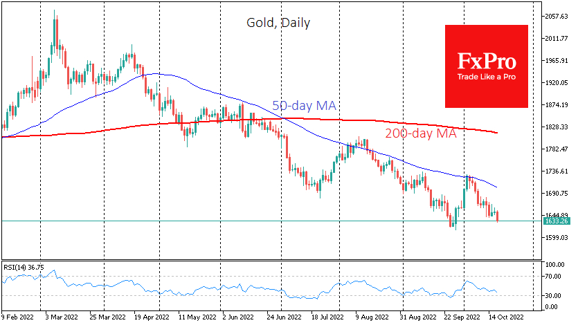 Gold daily chart.