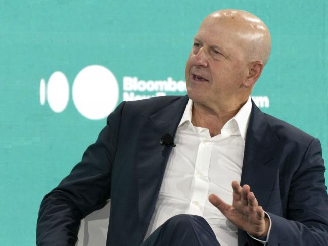 &copy Bloomberg. David Solomon, chief executive officer of Goldman Sachs & Co., speaks during the Bloomberg New Economy Forum in Singapore, on Nov. 17, 2021.