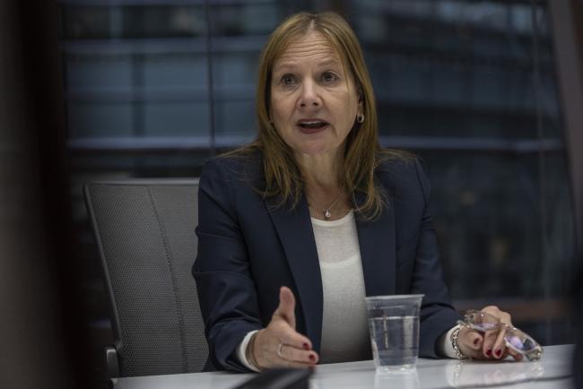 © Bloomberg. CEO Mary Barra during an interview in New York on Feb. 16. Photographer: Victor J. Blue/Bloomberg