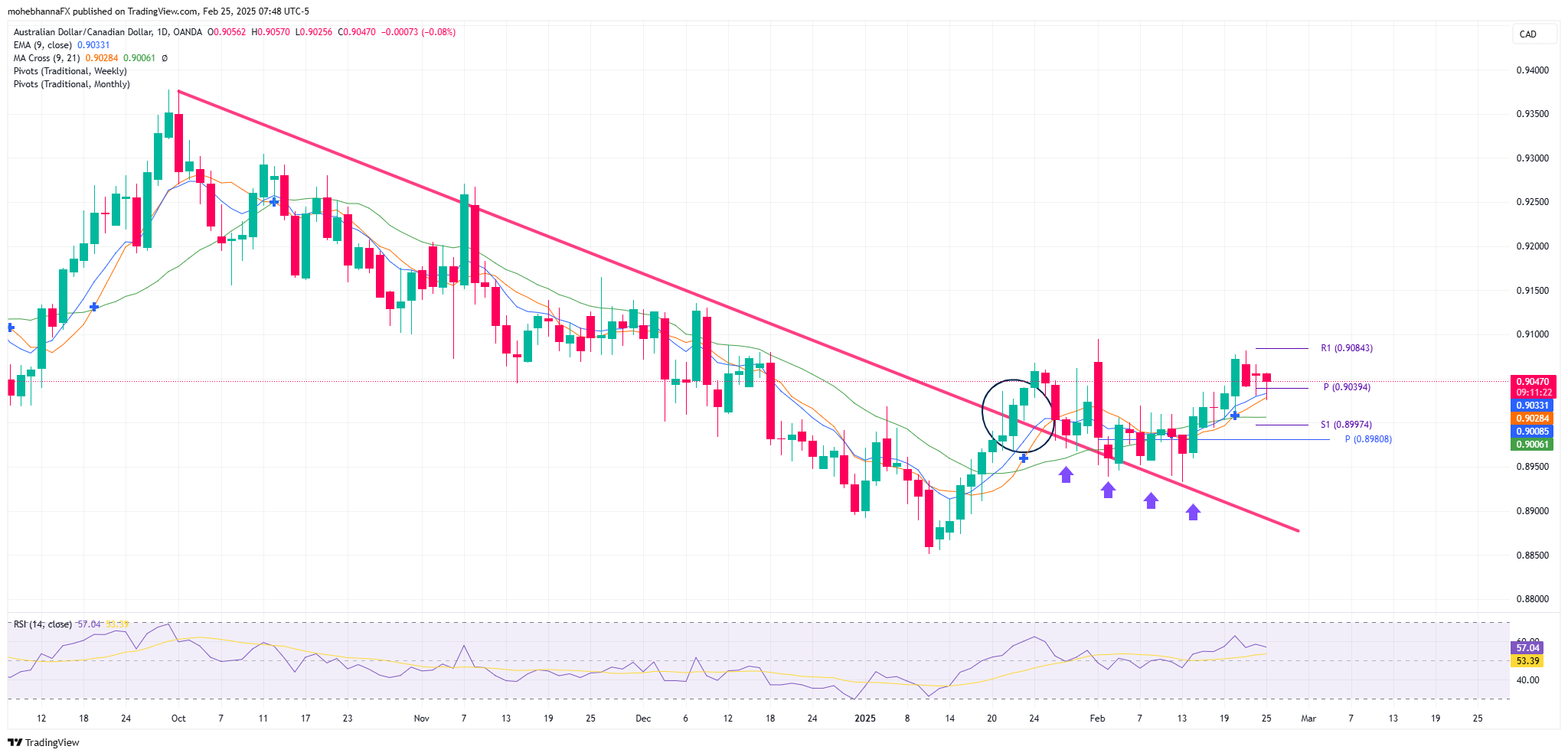 AUD/CAD-Daily Chart