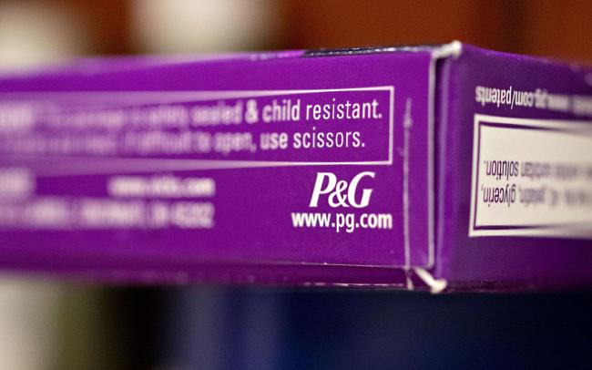 © Bloomberg. The Procter & Gamble Co. logo is displayed on a package of ZzzQuil Nighttime Sleep-Aid.