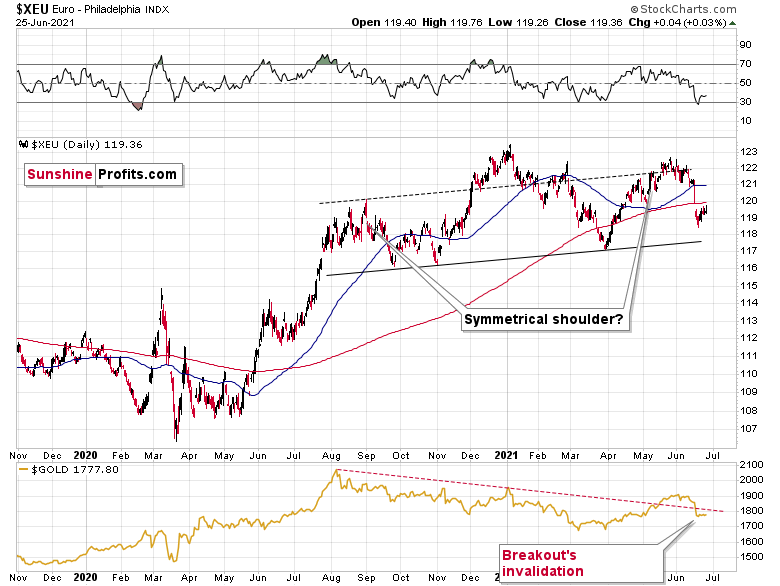 Euro Daily Chart.