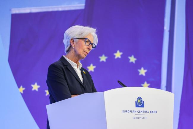 © Bloomberg. Christine Lagarde, president of the European Central Bank (ECB), during a news conference in Frankfurt, Germany, on Thursday, March 10, 2022. The ECB unexpectedly accelerated its wind-down of monetary stimulus, signaling it's more concerned about record inflation than weaker economic growth as Russia’s invasion of Ukraine threatens to propel prices even higher.