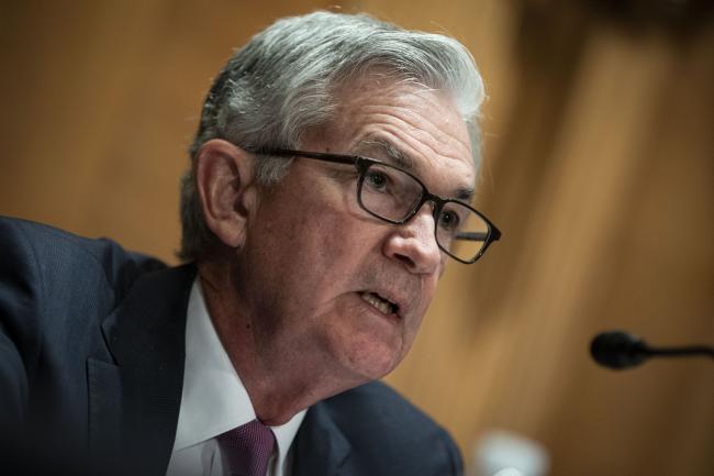 © Bloomberg. Jerome Powell, chairman of the U.S. Federal Reserve, speaks during a Senate Banking Committee hearing in Washington, D.C., U.S., on Thursday, July 15, 2021. Powell said yesterday the U.S. economic recovery still hasn't progressed enough to begin scaling back the central bank's massive monthly asset purchases.