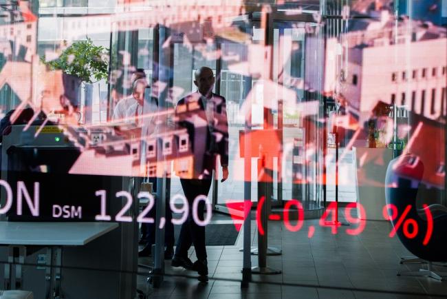 &copy Bloomberg. Stock price information displayed in the lobby of the Euronext NV stock exchange in Paris, France, on Thursday, Sept. 15, 2022. European stock investors are grappling with sticky inflation, hawkish central banks and a worsening energy crisis. Photographer: Nathan Laine/Bloomberg