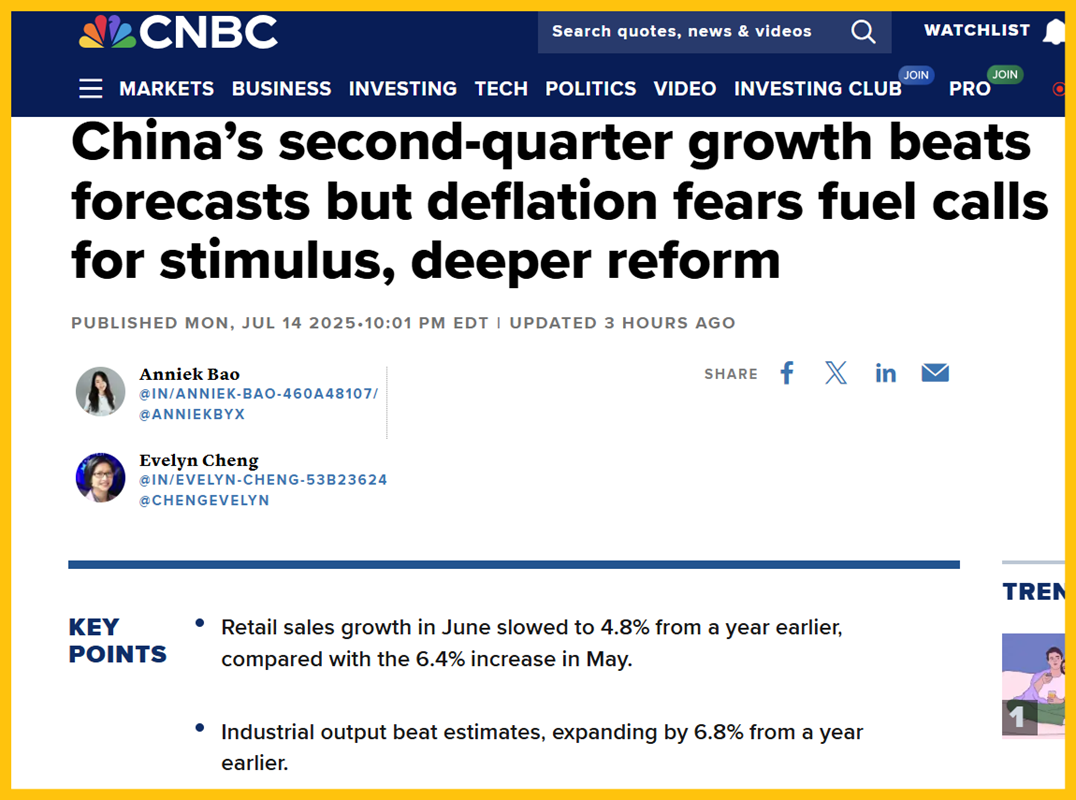 CHINA’S GROWTH STOCKPILING!