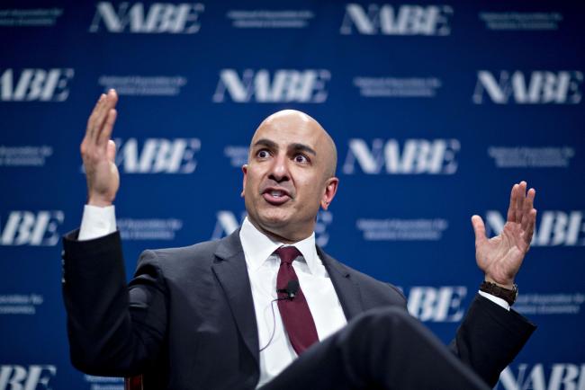 &copy Bloomberg. Neel Kashkari, president and chief executive officer of the Federal Reserve Bank of Minneapolis, speaks during a discussion at the National Association for Business Economics economic policy conference in Washington, D.C., U.S., on Monday, March 6, 2017. Kashkari spoke about the impact of banking regulation, and his 