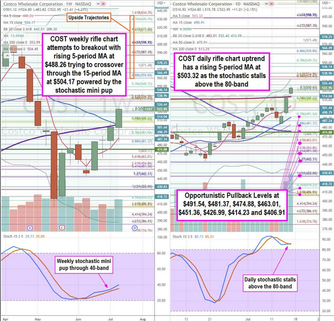 Costco Stock Chart.