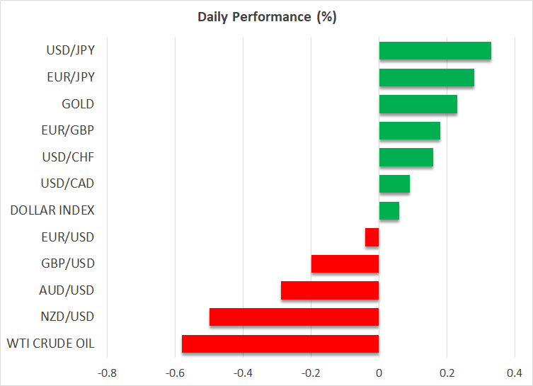 Gold and tech stocks receive boost from weak PMI data