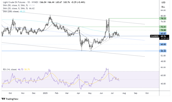 Crude Oil-Daily Chart