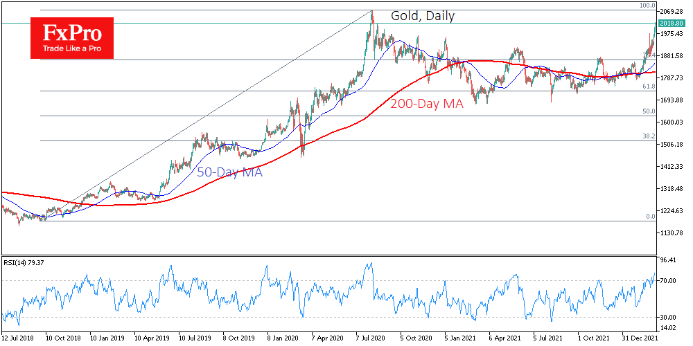 Gold daily chart.