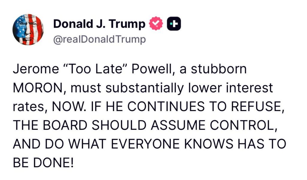 Trump On Powell