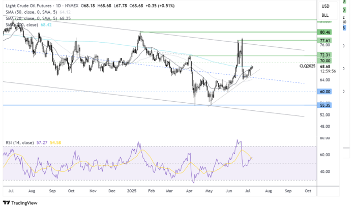 Crude Oil-Daily Chart