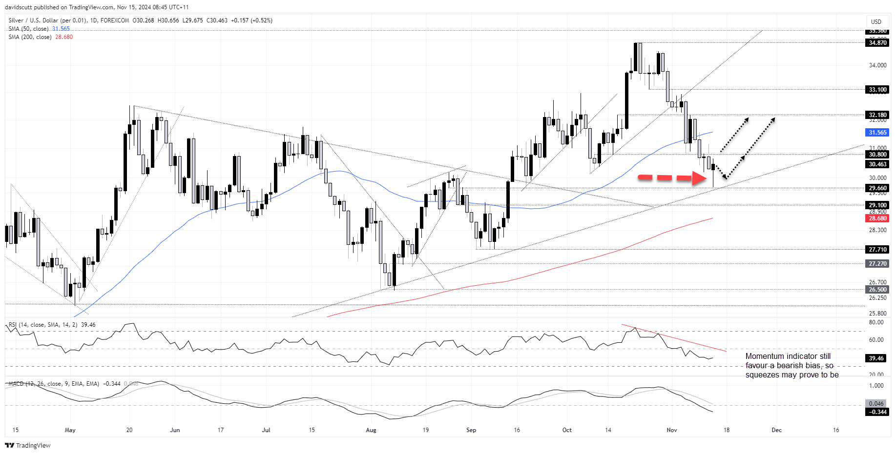 XAG/USD-Daily Chart