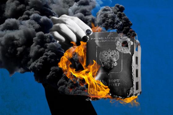 Artist Burns Her Russian Passport and Sells It as an NFT to Raise Funds for Ukraine