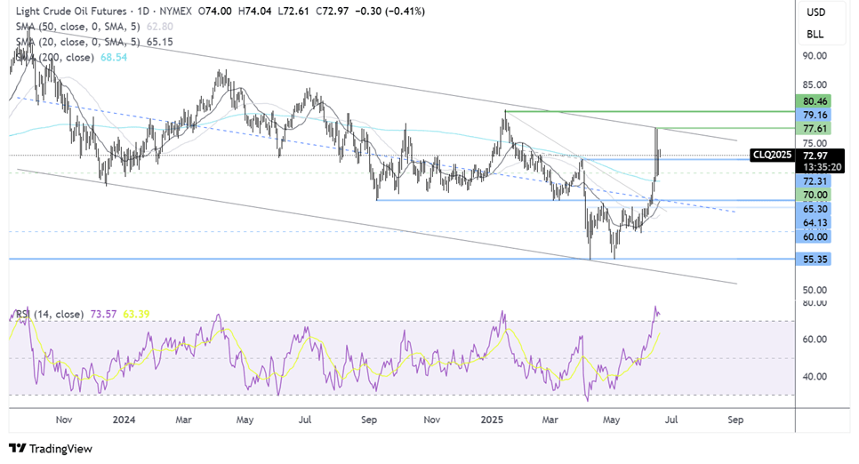 Crude Oil-Daily Chart