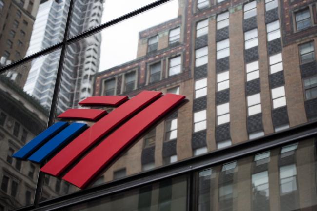 © Bloomberg. Bank of America Corp. signage is displayed at a branch in New York, U.S., on Friday, April 10, 2020. Bank of America is scheduled to release earnings figures on April 15.