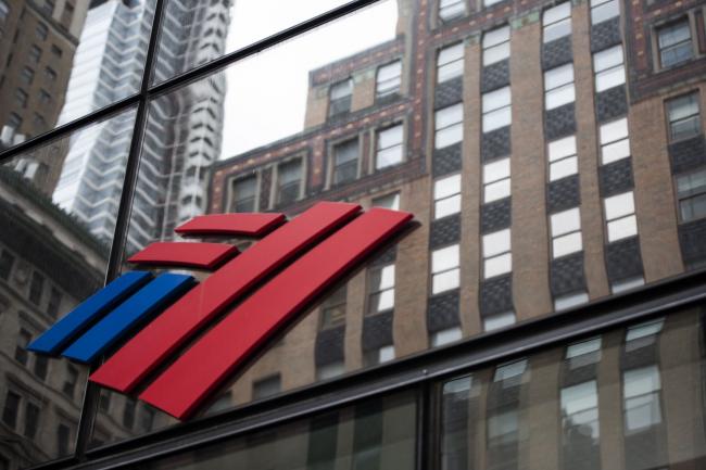 &copy Bloomberg. Bank of America Corp. signage is displayed at a branch in New York, U.S., on Friday, April 10, 2020. Bank of America is scheduled to release earnings figures on April 15.