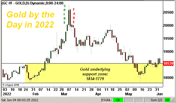 Gold Daily YTD Chart