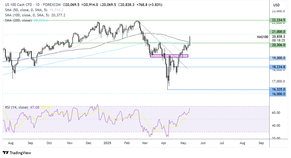 NDX 100-Daily Chart