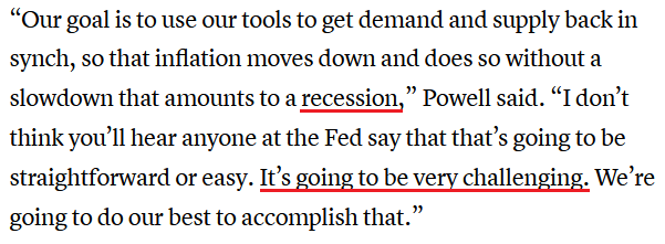 Fed Chairman Jerome Powell Statement