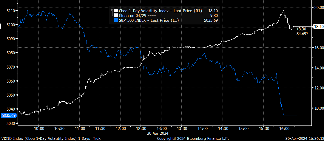 VIX 1-Day Volatility