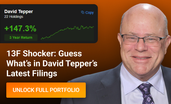 View David Tepper's Latest Filings on InvestingPro